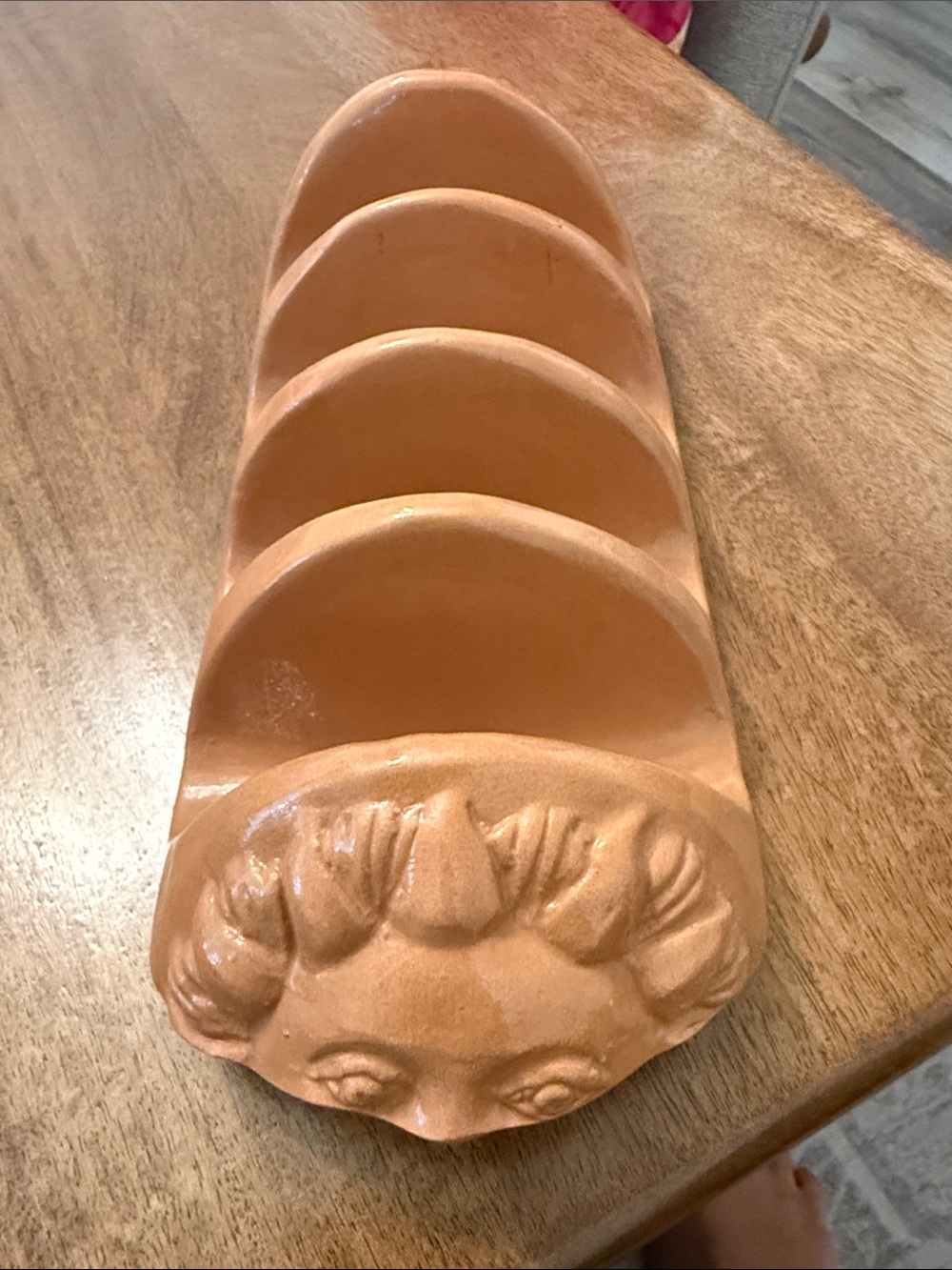 Vintage 1983 Bentson-West Terra-cotta Cantina Taco Rack Made In Italy